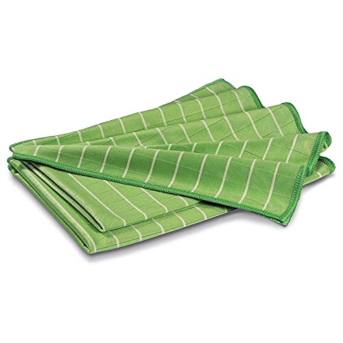 POLYCLEAN Glaspoliertuch MT-2830 – Microfasertuch mit Bambus für streifenfreie Gläser – 60×40 cm, 2er Set (2) - 3