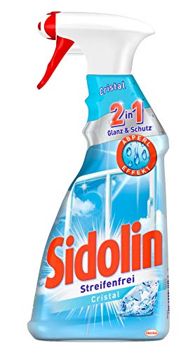 Sidolin Cristal Spray, Glasreiniger, 2er Pack (2 x 500 ml)