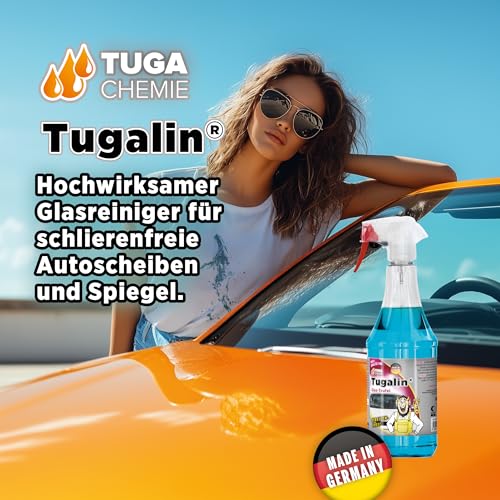 TUGA Tugalin Nano Hochleistungs Glas Reiniger, 1000 ml Sprühflasche - 9