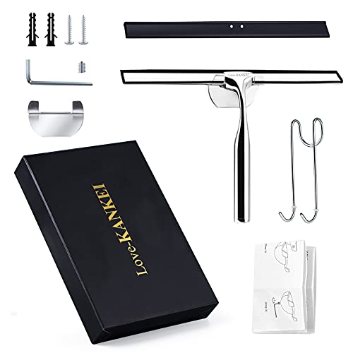 Love-KANKEI Edelstahl Duschabzieher mit Silikon-Wischlippe - 8