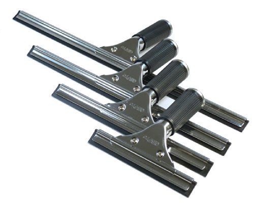 GBPro Edelstahl Fensterwischer, Abzieher (fensterabzieher) mit Gummilippe 25cm - 5