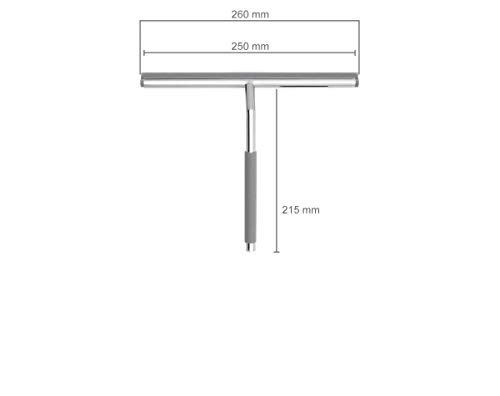 Nicol 2660300 Kai Duschabzieher für Glasduschwand mit gummiertem Griff und Aufbewahrungshaken - 6