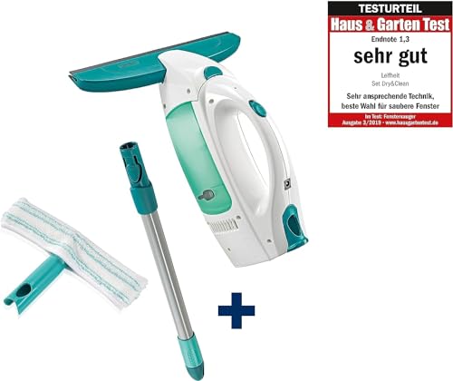 Leifheit 51003 Fenstersauger Dry und Clean mit Stiel/Einwascher, Plastik, weiß, 23 x 10 x 47.5 cm - 2