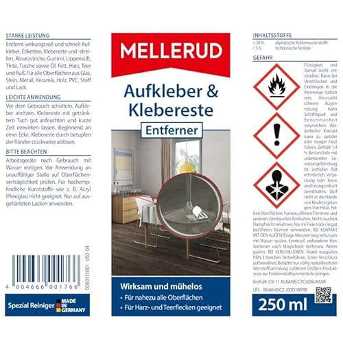 MELLERUD Aufkleber und Klebereste Entferner 250 ml 2001001766 - 8
