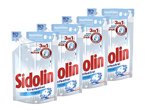 Sidolin Cristal Nachfüllpack, 4er Pack (4 x 250 ml)