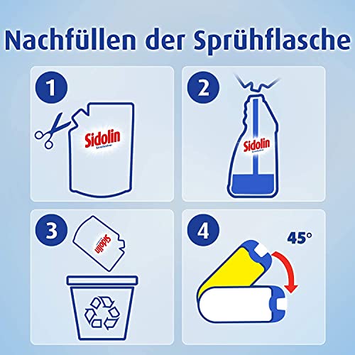 Sidolin Cristal Nachfüllpack, 4er Pack (4 x 250 ml) - 6