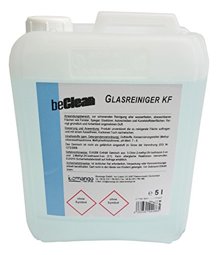 Glasreiniger beClean „clear“ 5l Kanister mit einer Sprühflasche - 3