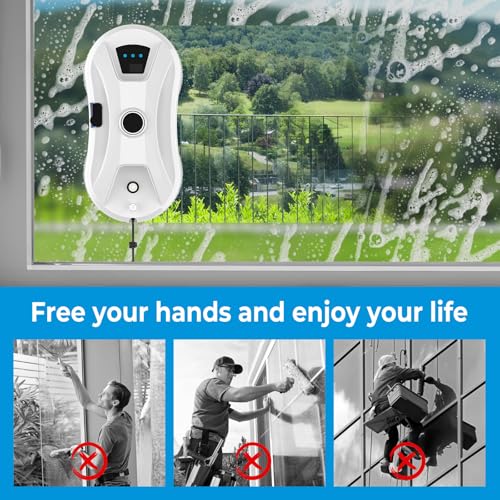 EagerMinds Fensterputzroboter mit Automatischem Wasserstrahl - 5
