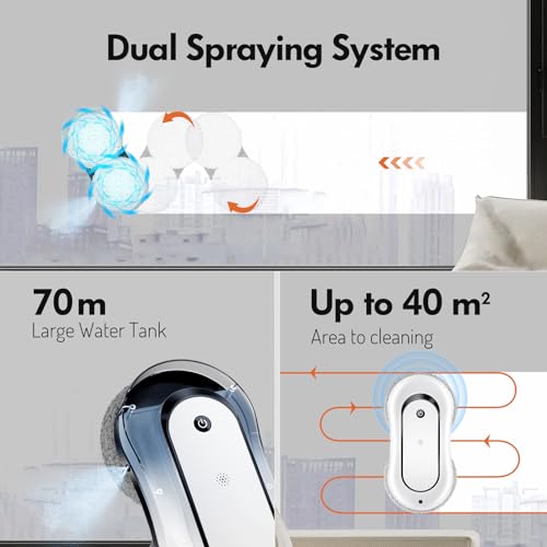 jnerkert Fensterputzroboter mit doppeltem Wasserspray - 4