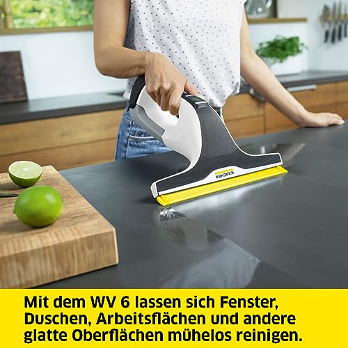 Kärcher Akku-Fenstersauger WV 6 Plus mit 100 min Laufzeit - 6