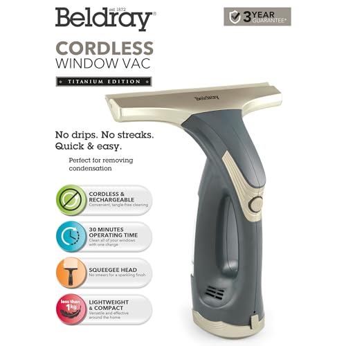 Beldray Akku Fenstersauger für kabellose Reinigung - 4