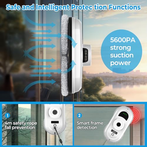 Fensterputzroboter mit 5600 Pa Saugleistung - 2