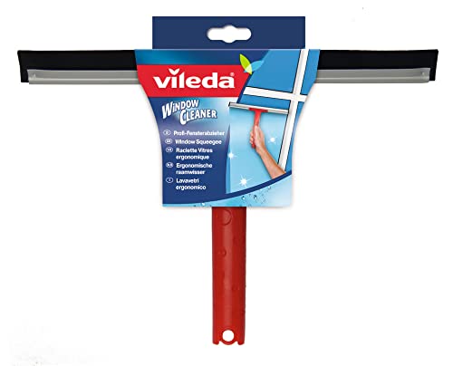 Vileda Profi Fensterwischer Abzieher mit hochwertiger Gummilippe für streifenfreies Abziehen - 4
