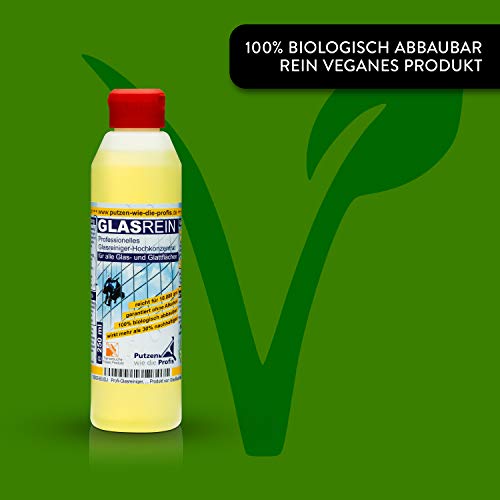 Profi-Glasreiniger Konzentrat, 500 ml | Fensterreiniger mit Lotuseffekt | Für Glatt- und Glasflächen | Tierversuchsfreies, umweltfreundliches Produkt von GlasRein - 5